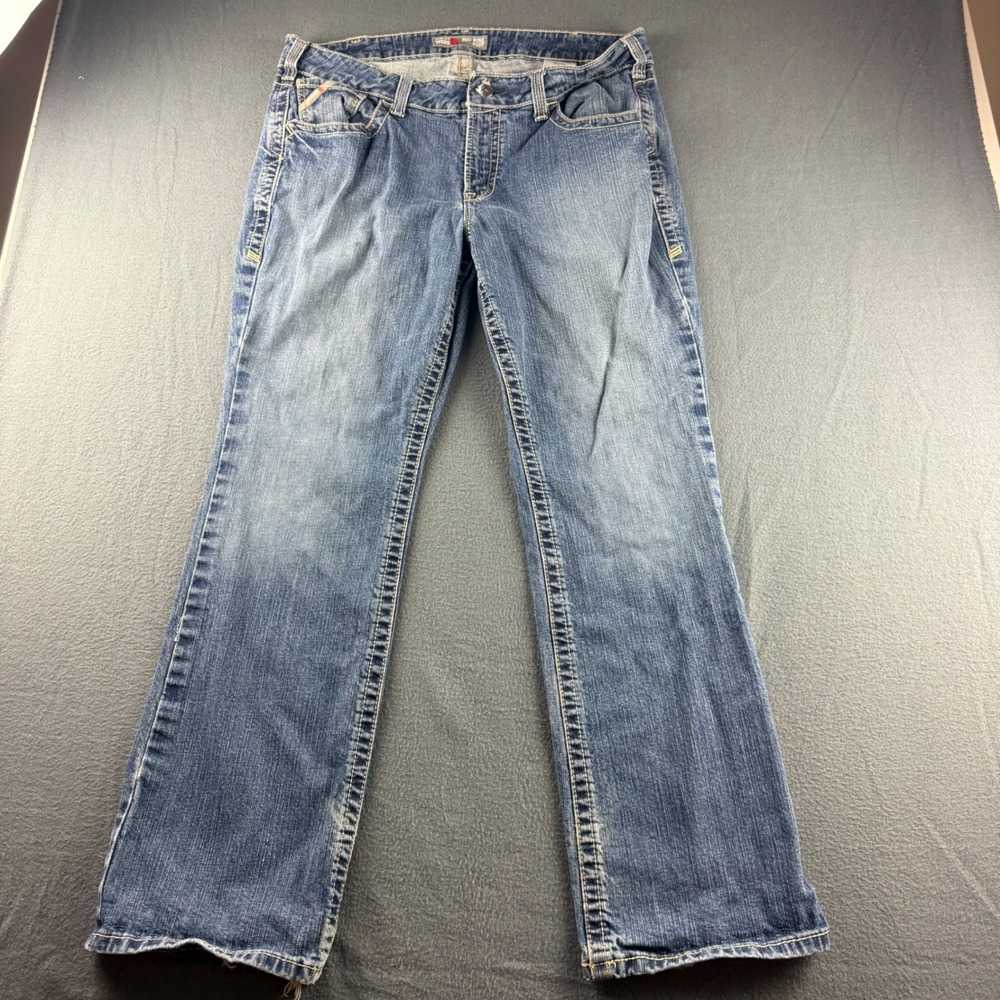 Ariat FR Bootcut Jeans Women's 34R Blue Mid Rise Boot Workwear Fire Resistant